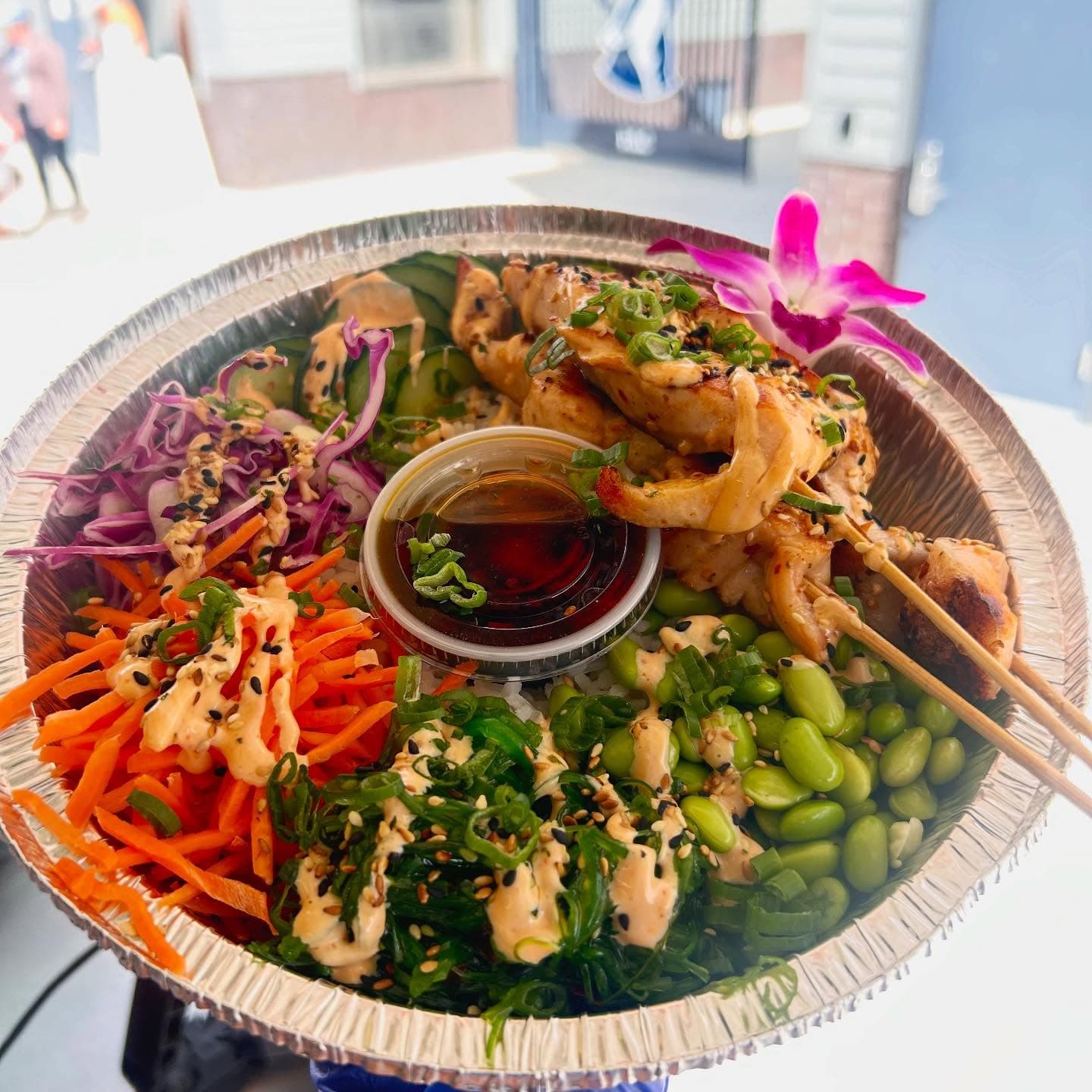A weekly special: a fresh poke-style bowl